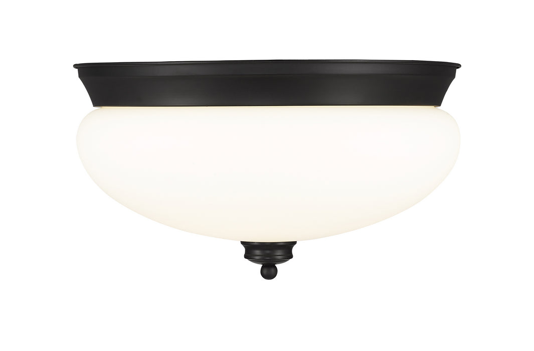 Z-Lite 721F3-MB Amon Three Light Flush Mount, Matte Black Main Image.jpg