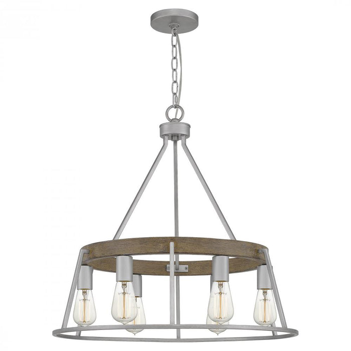 Francis Millar FRM5006BSR Farmhouse Chandelier, Brushed Silver Main Image.jpg