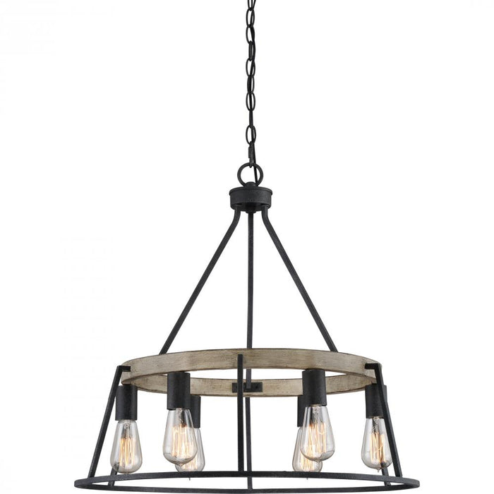 Francis Millar FRM5006GK Farmhouse Chandelier, Grey Ash Main Image.jpg