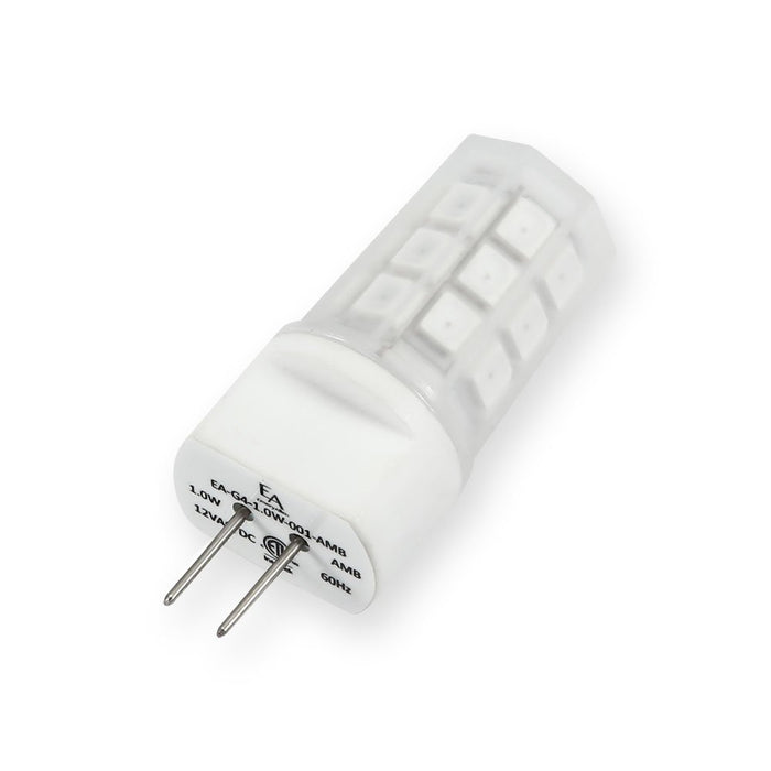 EmeryAllen EA-G4-1.0W-001-AMB G4 Bi Pin Base (G4) 12V Turtle Bulb, 1W, K, 25 Lumens Alternate Image.jpg