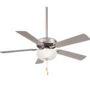 Minka-Aire F448L-BS Contractor II Uni-Pack 52" Ceiling Fan, Brushed Steel Main Image.jpg