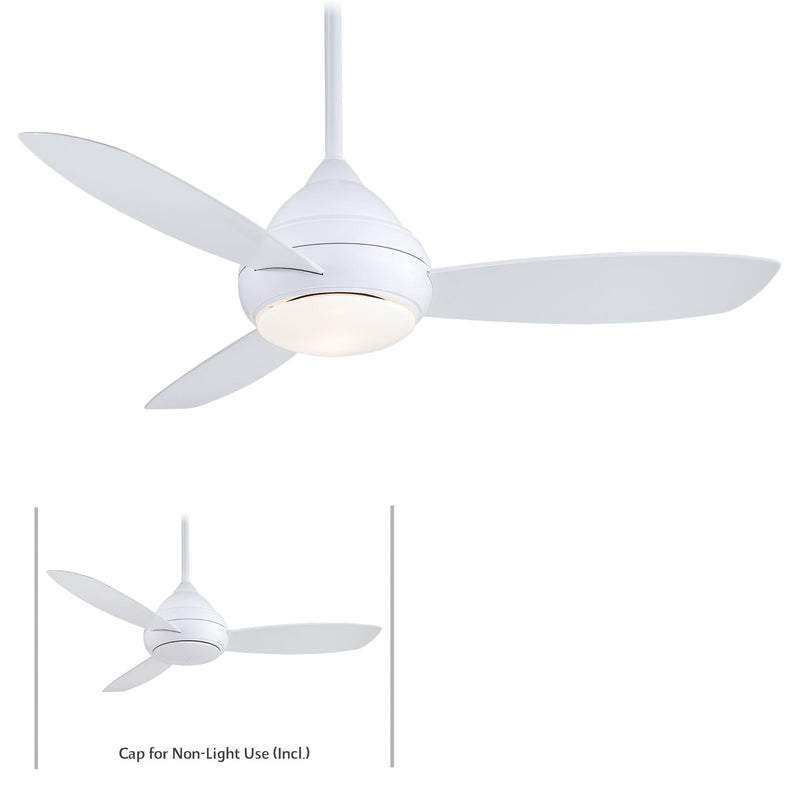 Minka-Aire F476L-WH Concept L Wet LED 52" Ceiling Fan, White Main Image.jpg