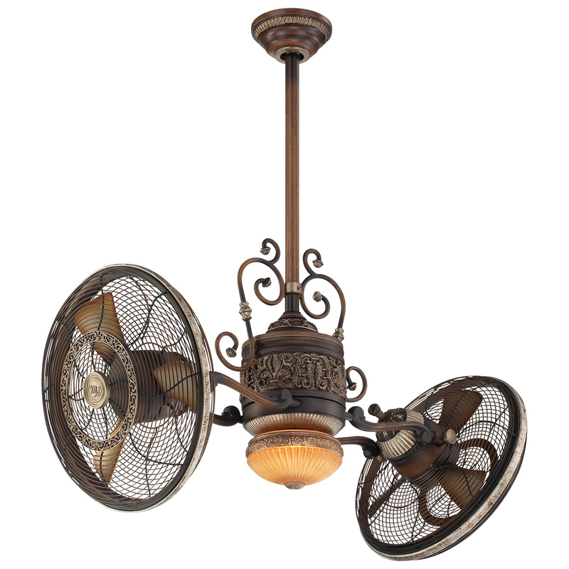 Minka-Aire F502L-BCW Traditional Gryo LED 42"Performance Fan, Belcaro Walnut Main Image.jpg