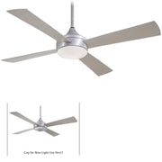 Minka-Aire F523L-ABD Aluma Wet LED 52" Ceiling Fan, Brushed Aluminum Main Image.jpg