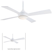 Minka-Aire F523L-WHF Aluma Wet LED 52" Ceiling Fan, Flat White Main Image.jpg