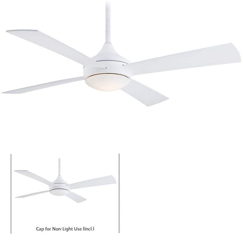 Minka-Aire F523L-WHF Aluma Wet LED 52" Ceiling Fan, Flat White Main Image.jpg