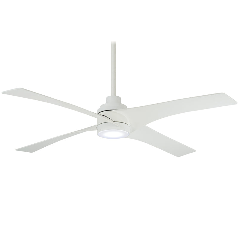 Minka-Aire F543L-WHF Swept 56" Ceiling Fan, Flat White Main Image.jpg