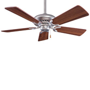 Minka-Aire F563-BS/DW Supra 44" Ceiling Fan, Brushed Steel W/ Dark Walnut Main Image.jpg