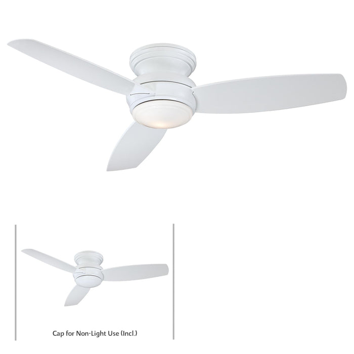 Minka-Aire F594L-WH Traditional Concept LED 52" Ceiling Fan, White Main Image.jpg