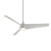 Minka-Aire F678L-GRY Twist 52" Ceiling Fan with LED Light and Remote Control, Grey