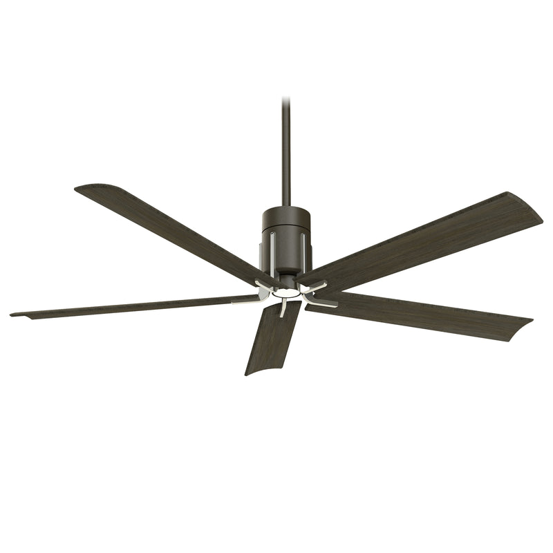 Minka-Aire F684L-MBK/BN Clean 60" Ceiling Fan, Matte Black/Brushed Nickel Main Image.jpg