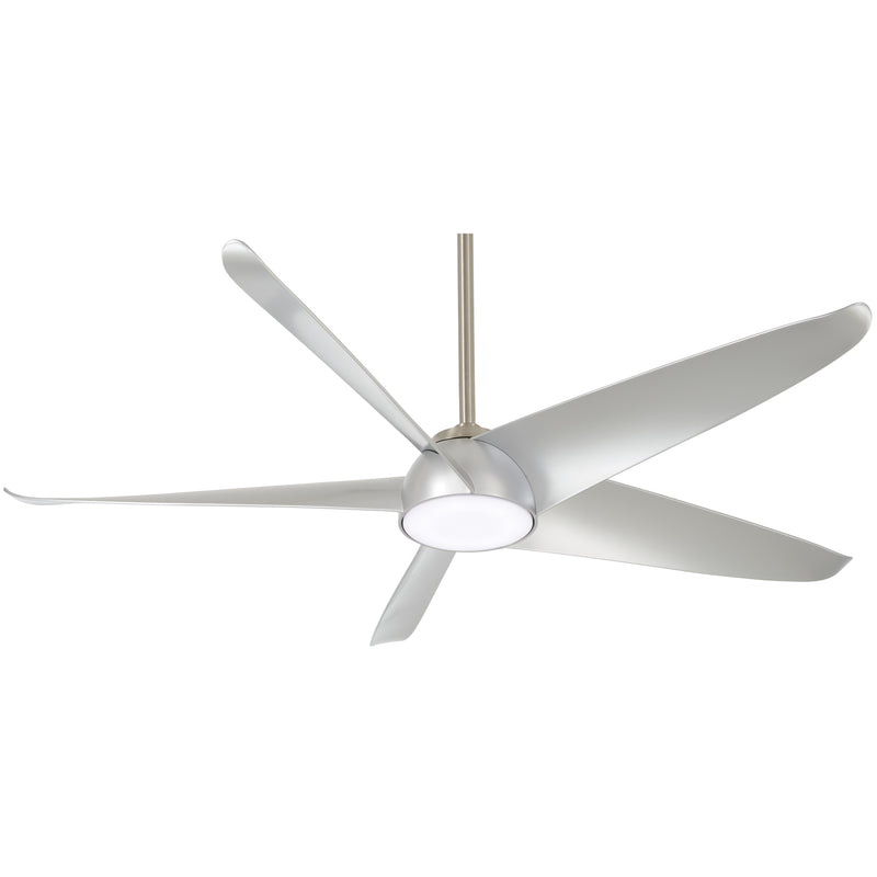 Minka-Aire F771L-BN/SL Ellipse 60" Ceiling Fan, Brushed Nickel W/ Silver Main Image.jpg