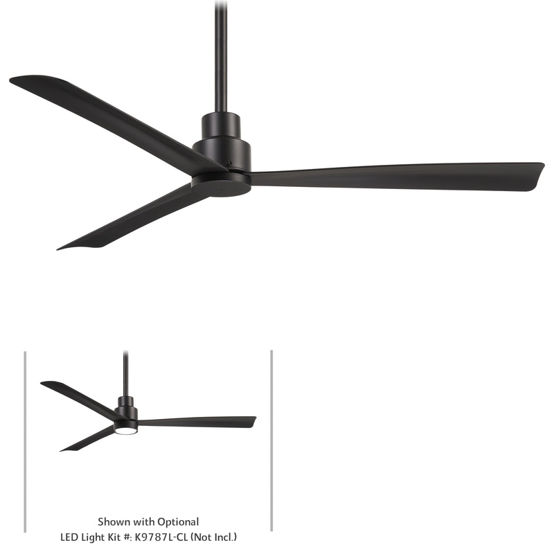 Minka-Aire F787-CL Simple 52" Ceiling Fan, Coal Main Image.jpg