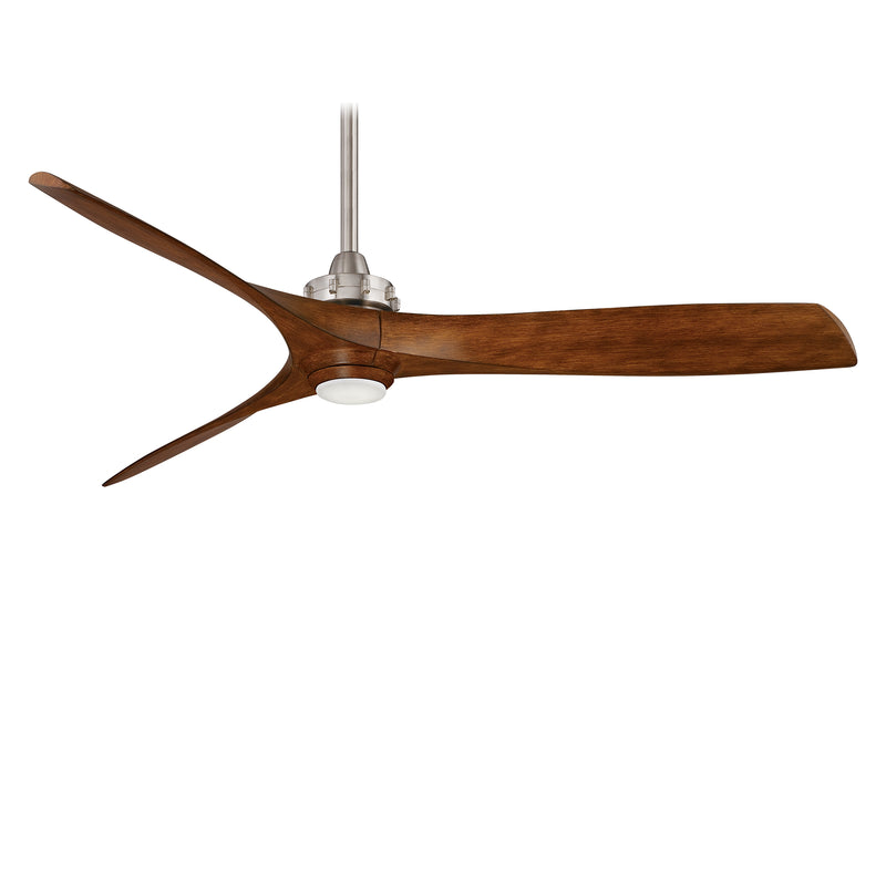 Minka-Aire F853L-BN/DK Aviation LED 60" Ceiling Fan, Brushed Nickel W/ Distressed Koa Main Image.jpg