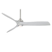 Minka-Aire F853L-BN/SL Aviation LED 60" Ceiling Fan, Brushed Nickel W/ Silver Main Image.jpg