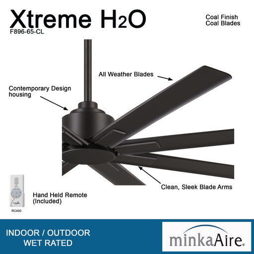 Minka-Aire F896-65-CL Xtreme H2O 65" Ceiling Fan, Coal Alternate Image.jpg