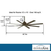 Minka-Aire F896-65-ORB Xtreme H2O 65" Ceiling Fan, Oil Rubbed Bronze Alternate Image 2.jpg