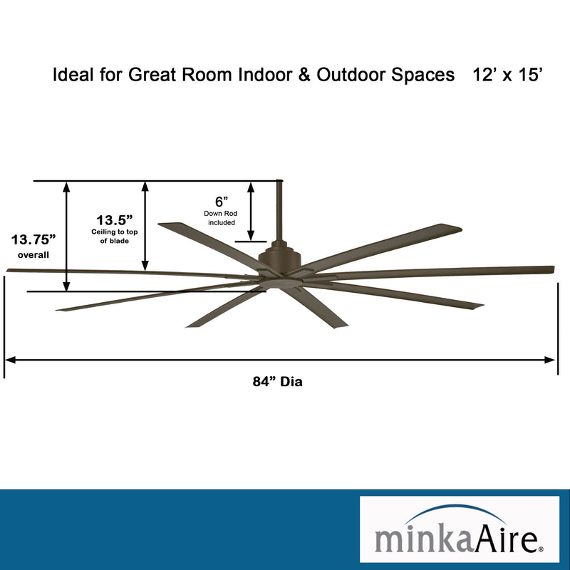 Minka-Aire F896-84-ORB Xtreme H2O 84" Outdoor Ceiling Fan, Oil Rubbed Bronze Alternate Image 2.jpg