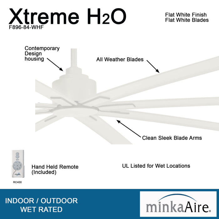 Minka-Aire F896-84-WHF Xtreme H2O 84" Outdoor Ceiling Fan, Flat White Alternate Image.jpg