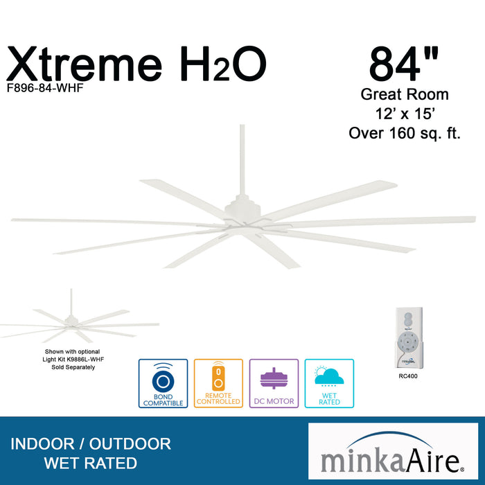 Minka-Aire F896-84-WHF Xtreme H2O 84" Outdoor Ceiling Fan, Flat White Alternate Image 3.jpg