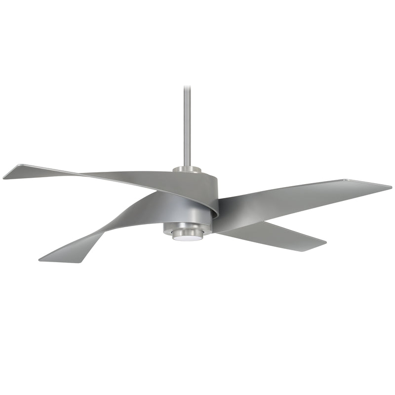 Minka-Aire F903L-BN/SL Artemis IV 64" Ceiling Fan, Brushed Nickel W/ Silver Main Image.jpg