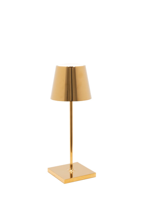 Zafferano LD0320O4 Poldina LED Table Lamp, Glossy Gold Main Image.jpg