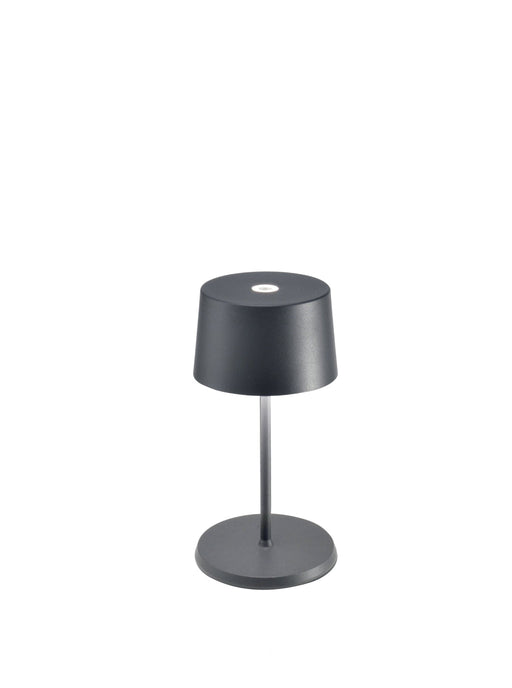 Zafferano LD0860N4 Olivia LED Table Lamp, Dark Grey Main Image.jpg