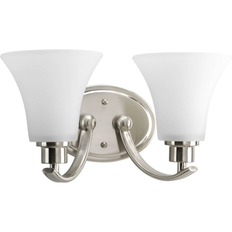 Progress P2001-09 Joy Collection Two-Light Brushed Nickel Etched Glass Traditional Bath Vanity Light Main Image.jpg