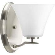 Progress P2004-09 Bravo Collection One-Light Brushed Nickel Etched Glass Modern Bath Vanity Light Main Image.jpg