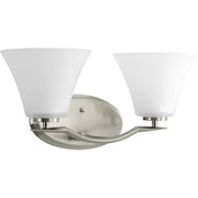 Progress P2005-09 Bravo Collection Two-Light Brushed Nickel Etched Glass Modern Bath Vanity Light Main Image.jpg