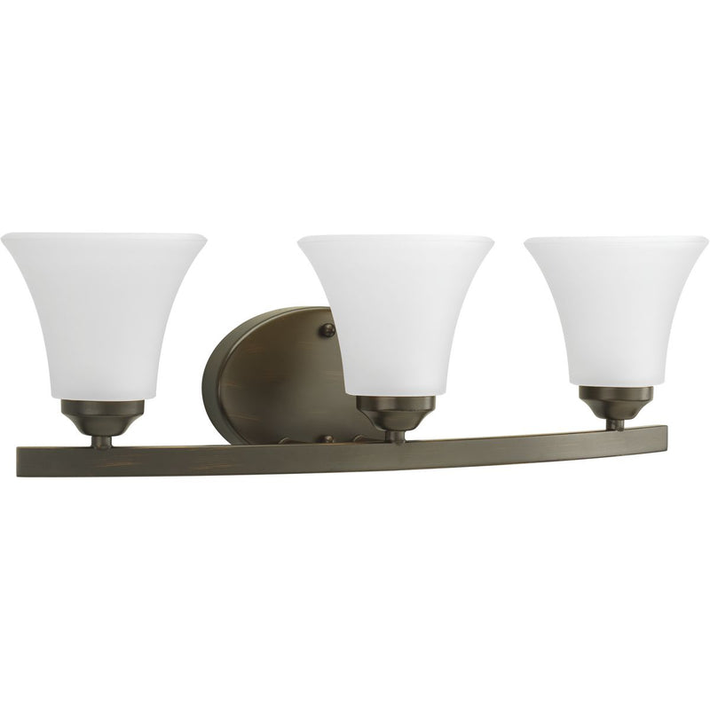 Progress P2010-20W Adorn Collection Three-Light Antique Bronze Etched Glass Traditional Bath Vanity Light Main Image.jpg