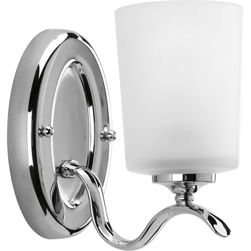 Progress P2018-15 Inspire Collection One-Light Polished Chrome Etched Glass Traditional Bath Vanity Light Main Image.jpg