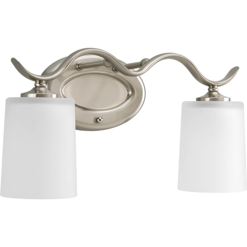 Progress P2019-09 Inspire Collection Two-Light Brushed Nickel Etched Glass Traditional Bath Vanity Light Main Image.jpg
