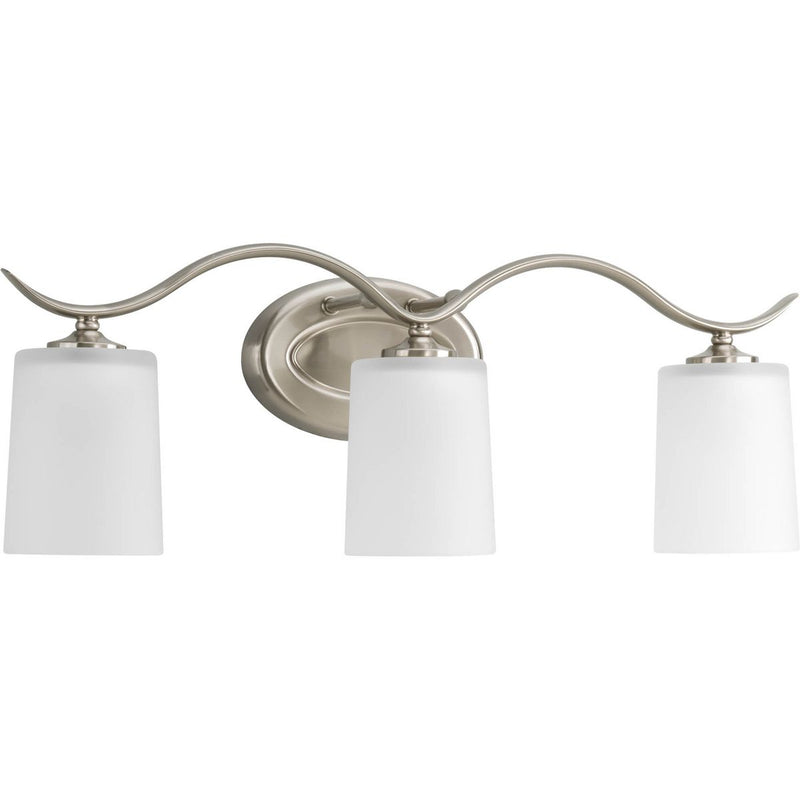 Progress P2020-09 Inspire Collection Three-Light Brushed Nickel Etched Glass Traditional Bath Vanity Light Main Image.jpg