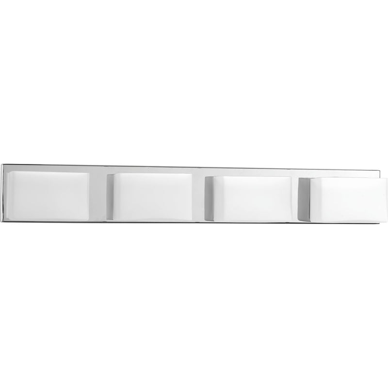 Progress P2145-1530K9 Ace LED Collection Four-Light Polished Chrome Etched Glass Modern LED Bath Vanity Light Main Image.jpg