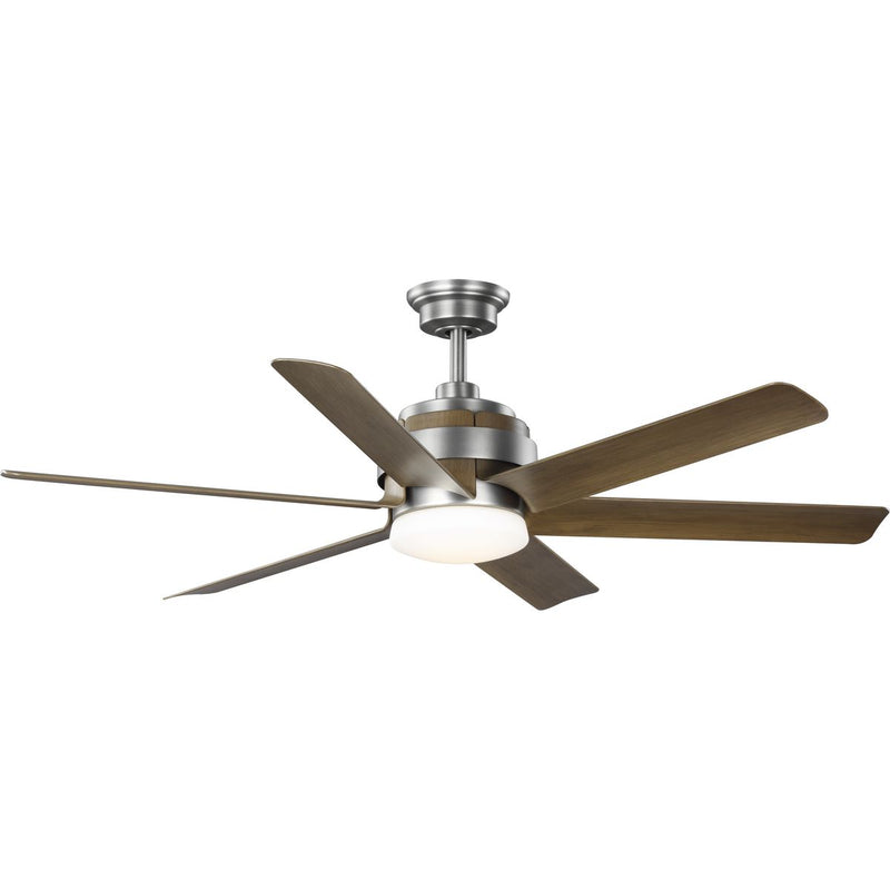 Progress P250003-081-30 Kaysville Collection 6-Blade Chestnut 56-Inch DC Motor LED Urban Industrial Ceiling Fan Main Image.jpg