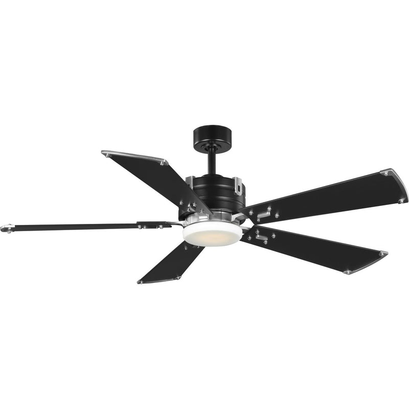 Progress P250021-031-30 Glenfalls Collection 5-Blade Reversible Matte Black 56-Inch AC Motor LED Transitional Ceiling Fan Main Image.jpg