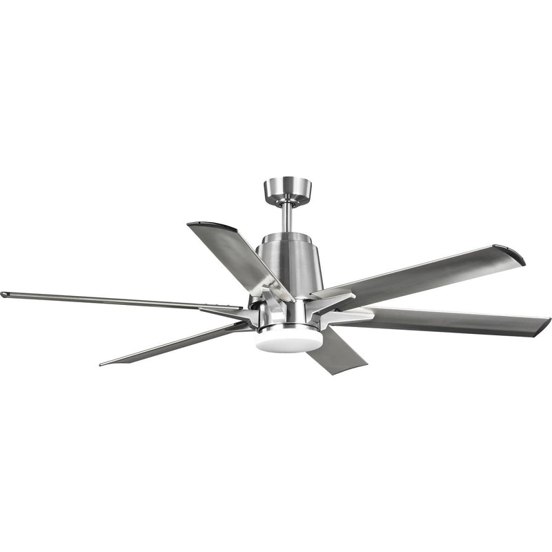 Progress P250026-009-30 Arlo Collection 60" Indoor/Outdoor Six-Blade Brushed Nickel Ceiling Fan Main Image.jpg