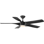 Progress P250059-031-30 Vernal Collection 60" Five-Blade Matte Black LED Wifi Transitional Indoor/Outdoor Smart DC Ceiling Fan Main Image.jpg