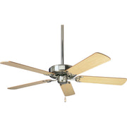 Progress P250066-009 AirPro Energy Star-Rated 52-Inch Brushed Nickel 5-Blade AC Motor Traditional Ceiling Fan Main Image.jpg