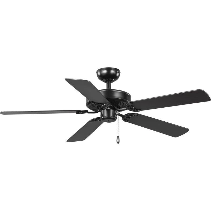 Progress P250066-31M AirPro Energy Star-Rated 52-Inch Matte Black 5-Blade AC Motor Traditional Ceiling Fan Main Image.jpg