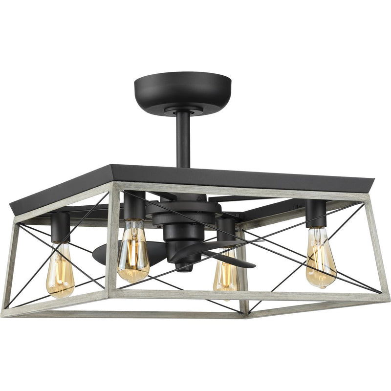 Progress P250067-143-WB Briarwood Collection 22-Inch 3-Blade Graphite AC Motor Farmhouse Ceiling Fan Main Image.jpg