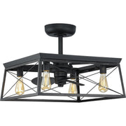 Progress P250067-31M-WB Briarwood Collection 22-Inch 3-Blade Matte Black AC Motor  Farmhouse Ceiling Fan Main Image.jpg