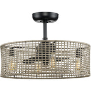 Progress P250068-31M-WB Belva Collection 25.25-Inch 3-Blade Matte Black AC Motor Coastal Ceiling Fan Main Image.jpg