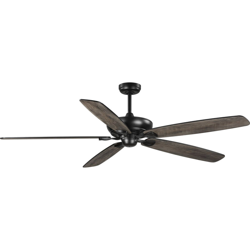 Progress P250070-31M Kennedale Collection 72-Inch Five-Blade DC Motor Transitional Ceiling Fan Rustic Charcoal/Matte Black Main Image.jpg