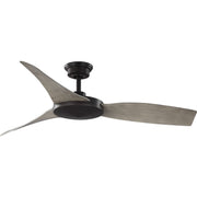 Progress P250071-020 Spicer Collection 54" Three-Blade Antique wood/Antique Bronze Indoor/Outdoor DC Motor Contemporary Ceiling Fan Main Image.jpg