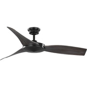 Progress P250071-31M Spicer Collection 54" Three-Blade Antique Black/Matte Black Indoor/Outdoor DC Motor Contemporary Ceiling Fan Main Image.jpg