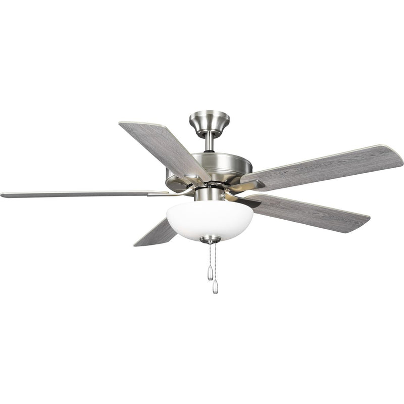 Progress P250078-009-WB AirPro 52 in. Brushed Nickel 5-Blade ENERGY STAR Rated AC Motor Ceiling Fan with Light Main Image.jpg