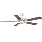 Progress P250084-030 AirPro 52 in. White 5-Blade ENERGY STAR Rated AC Motor Transitional Ceiling Fan Main Image.jpg