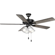 Progress P250085-31M-WB AirPro 52 in. Matte Black 5-Blade AC Motor Transitional Ceiling Fan with Light Main Image.jpg